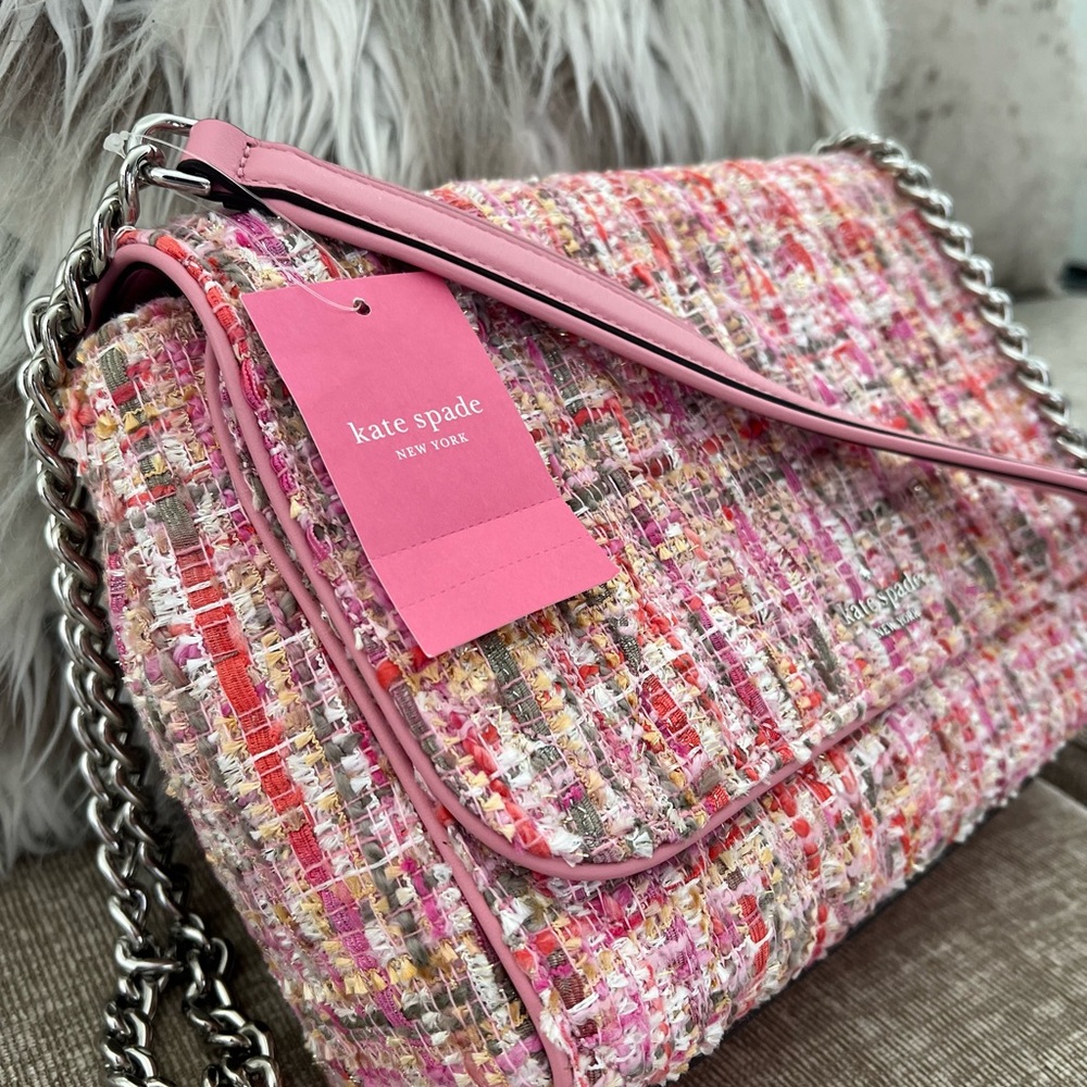 Kate Spade Pink and Silver Crossbody Bag NWT
